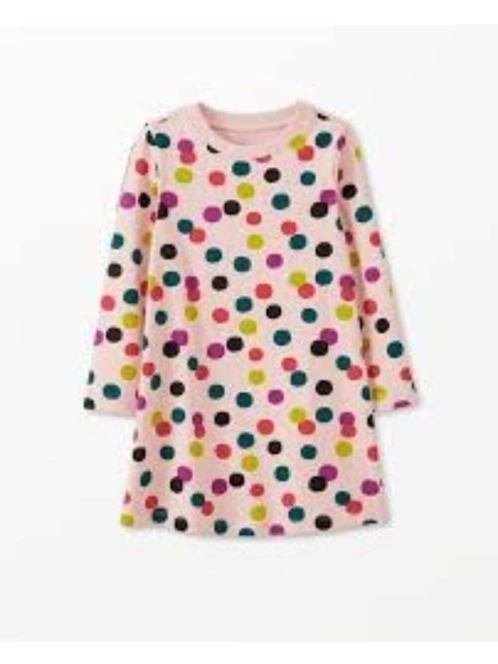 Hanna Andersson Pink Polka Dot T-Shirt Dress, Size 4